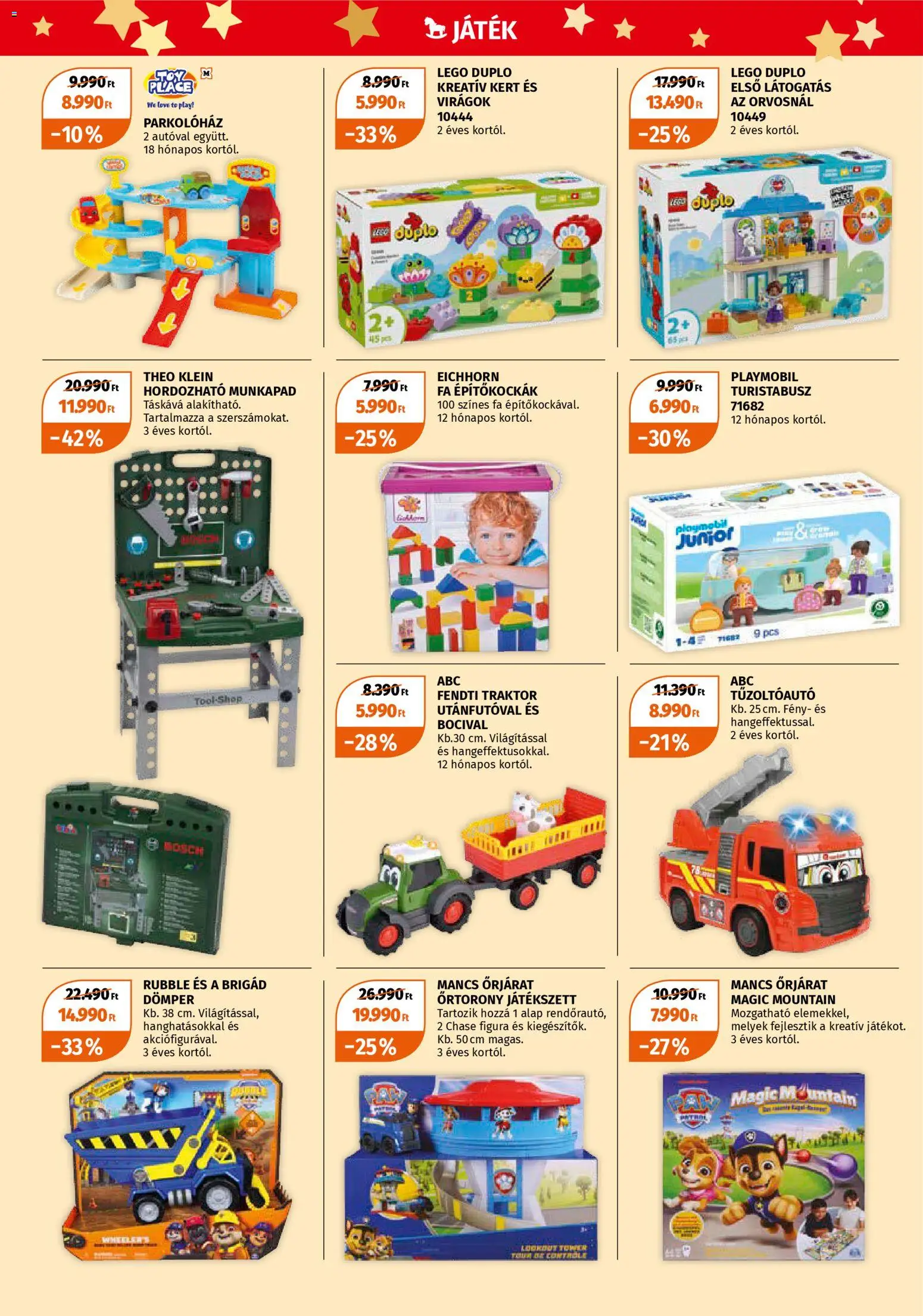 Müller akciós ujság - amely érvényes a következő dátumtól: 15.12.2025 | Oldal: 4 | Termékek: Virágok, Duplo, Munkapad, Játék