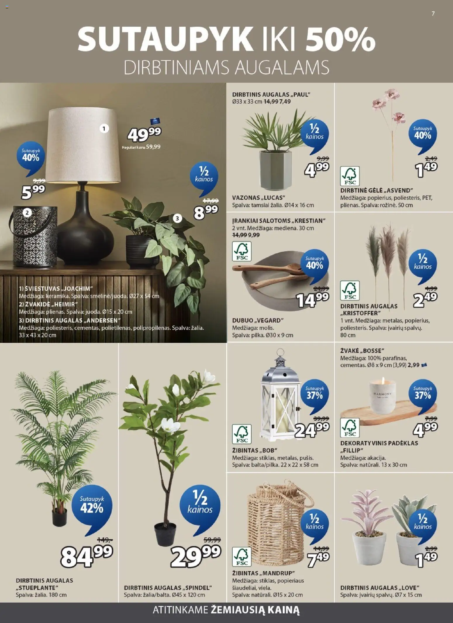 JYSK akcijos nuo 17.03.2026 | Puslapis: 7 | Prekių: Dubuo, Vazonas