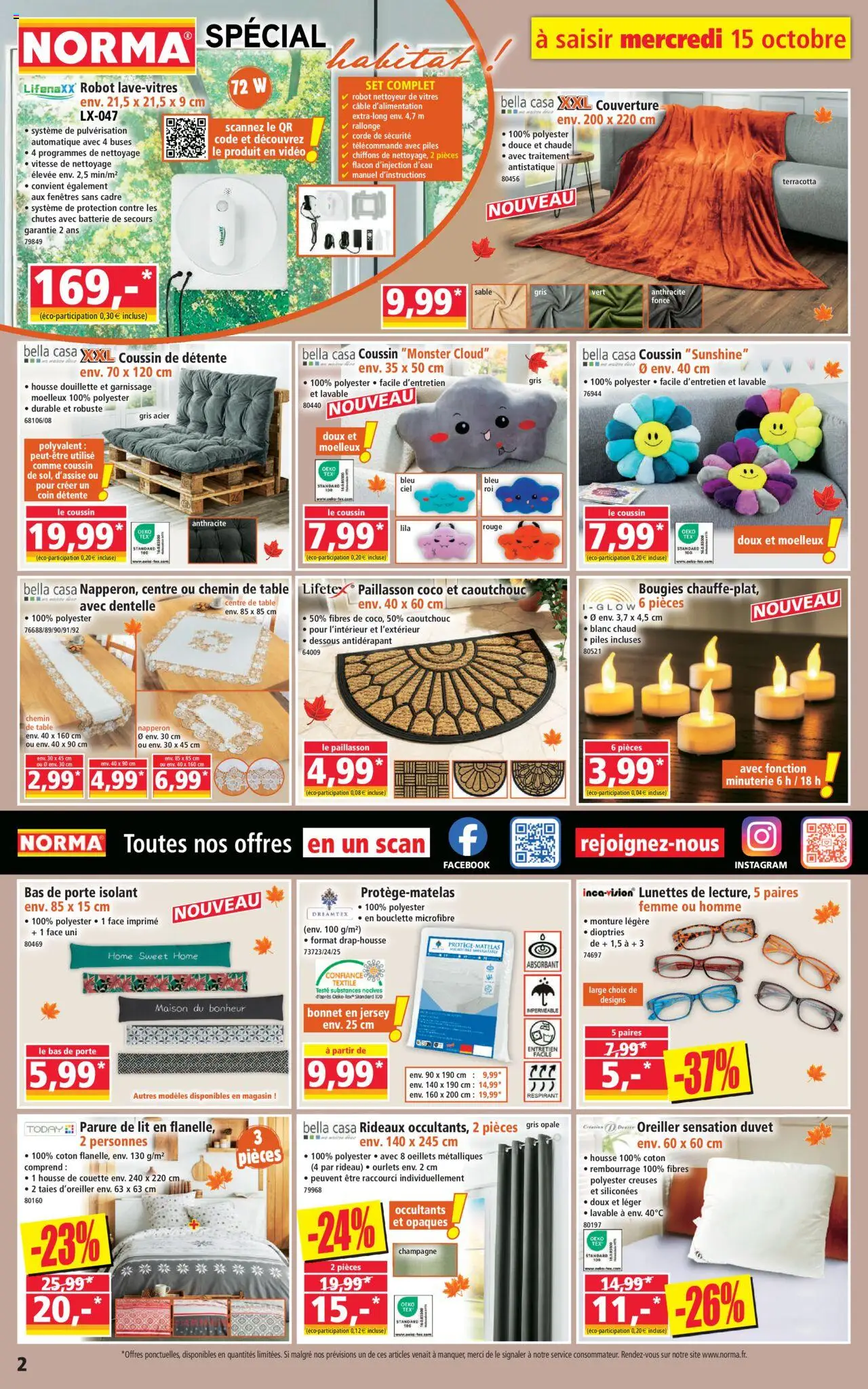 {H1} | Page: 2 | Produits: Oreiller, Couverture, Housse de couette, Télécommande