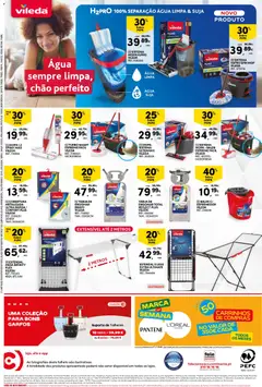 Pré-visualização TÁBUA DE ENGOMAR BRAVO VILEDA, Tábua de Engomar Bravo Vileda, TAM.: 120X38CM válido de 10.03.2026 | Página: 60 | Produtos: Agua, Balde, Talheres, Mesa