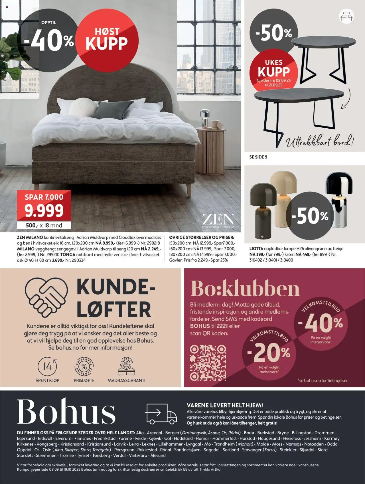  | Side: 24 | Produkter: Kontinentalseng, Nattbord, Bord, Lampe