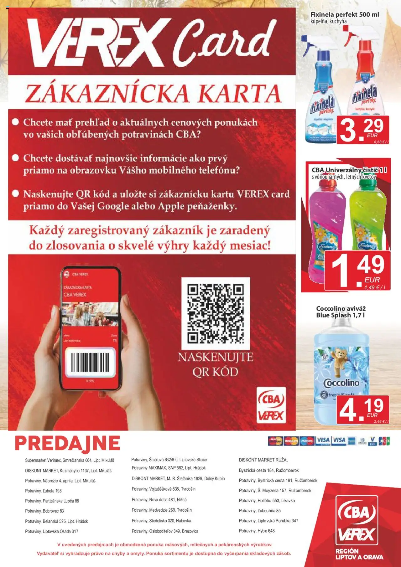 Nové CBA Verex akcie – leták je platný od 18.09.2025 | Strana: 12 | Produkty: Kuchyňa, Apple, Aviváž, Coccolino