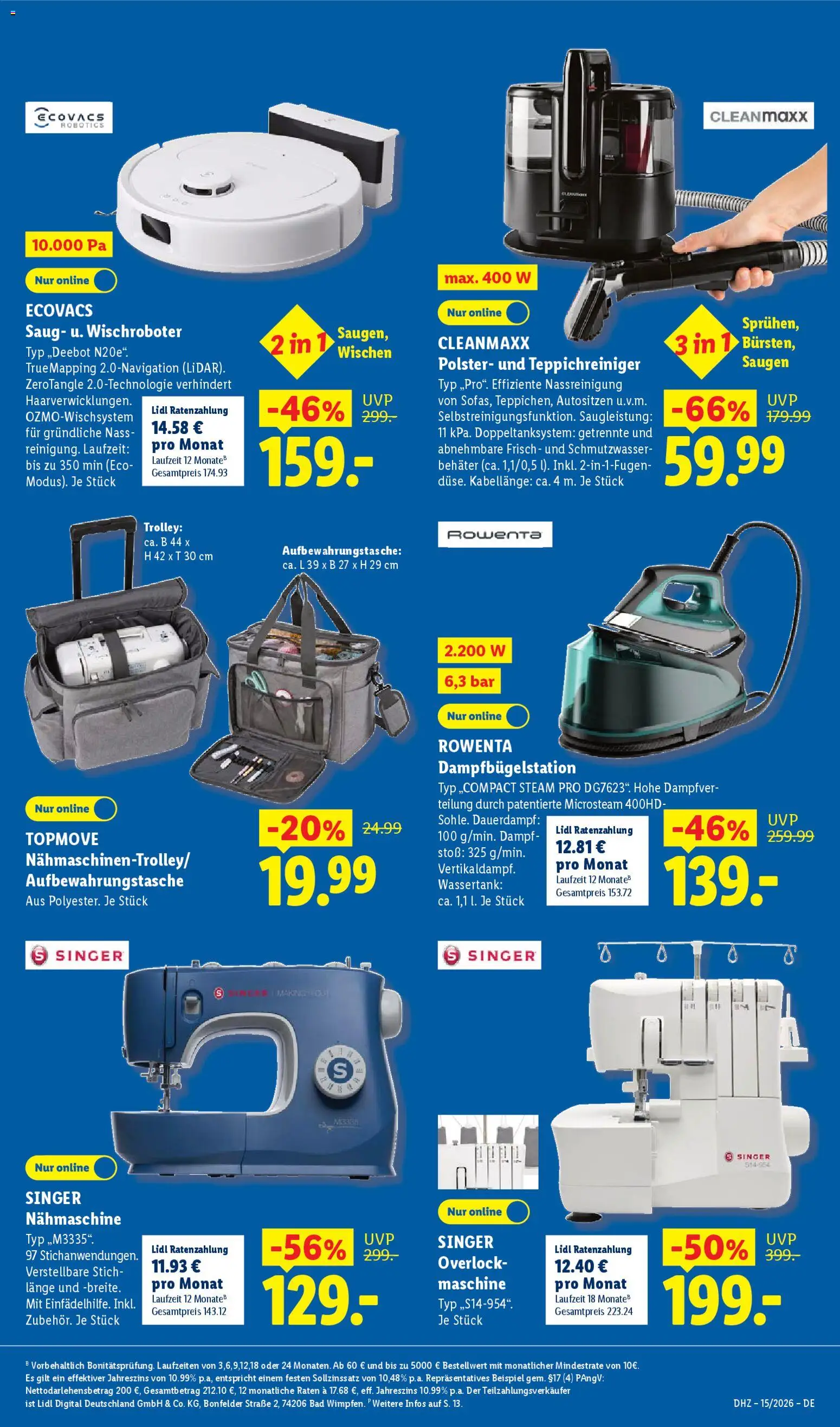 Lidl Německo leták od 07.04.2026 | Strana: 27 | Produkty: Singer, Overlock