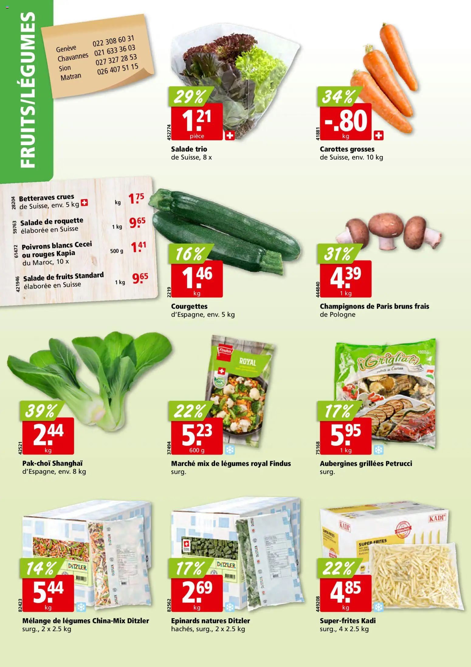 Aligro Aktionen Chavannes, Matran, Genève, Sion – gültig ab 24.11.2025 | Seite: 14 | Produkte: Champignons