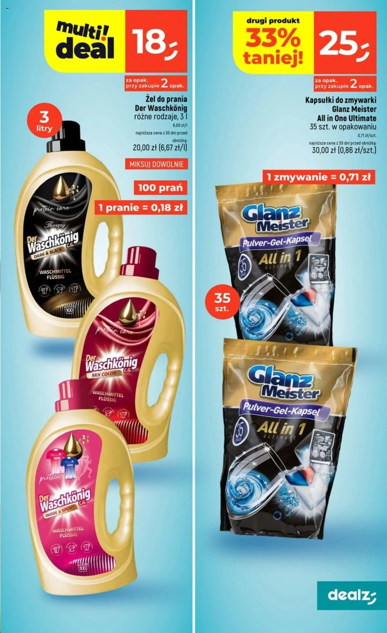 Dealz Gazetka od 31.07.2025 | Strona: 19 | Produkty: Kapsułki do zmywarki