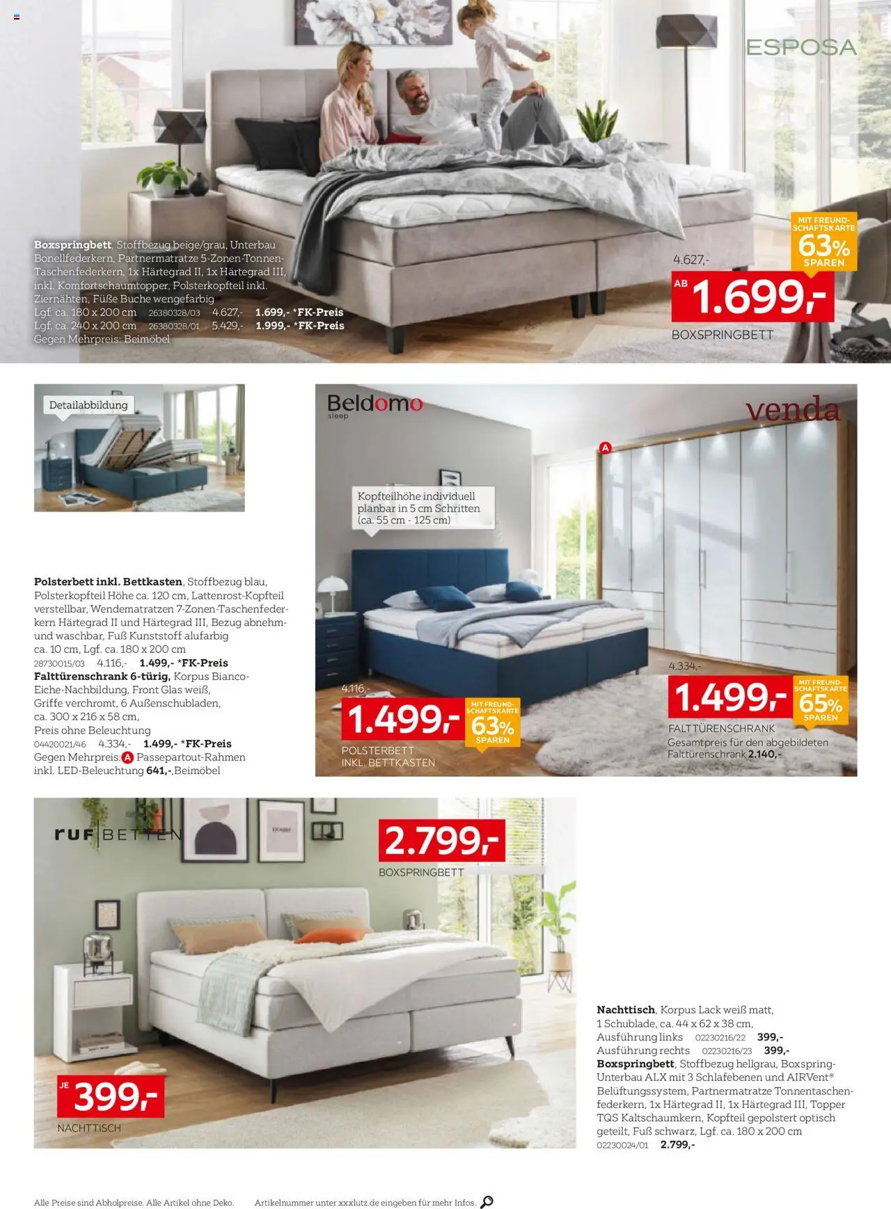XXXL Lutz Prospekt 	 – gültig ab 08.09.2025 | Seite: 6 | Produkte: Nachttisch, Boxspringbett, Polsterbett, Topper