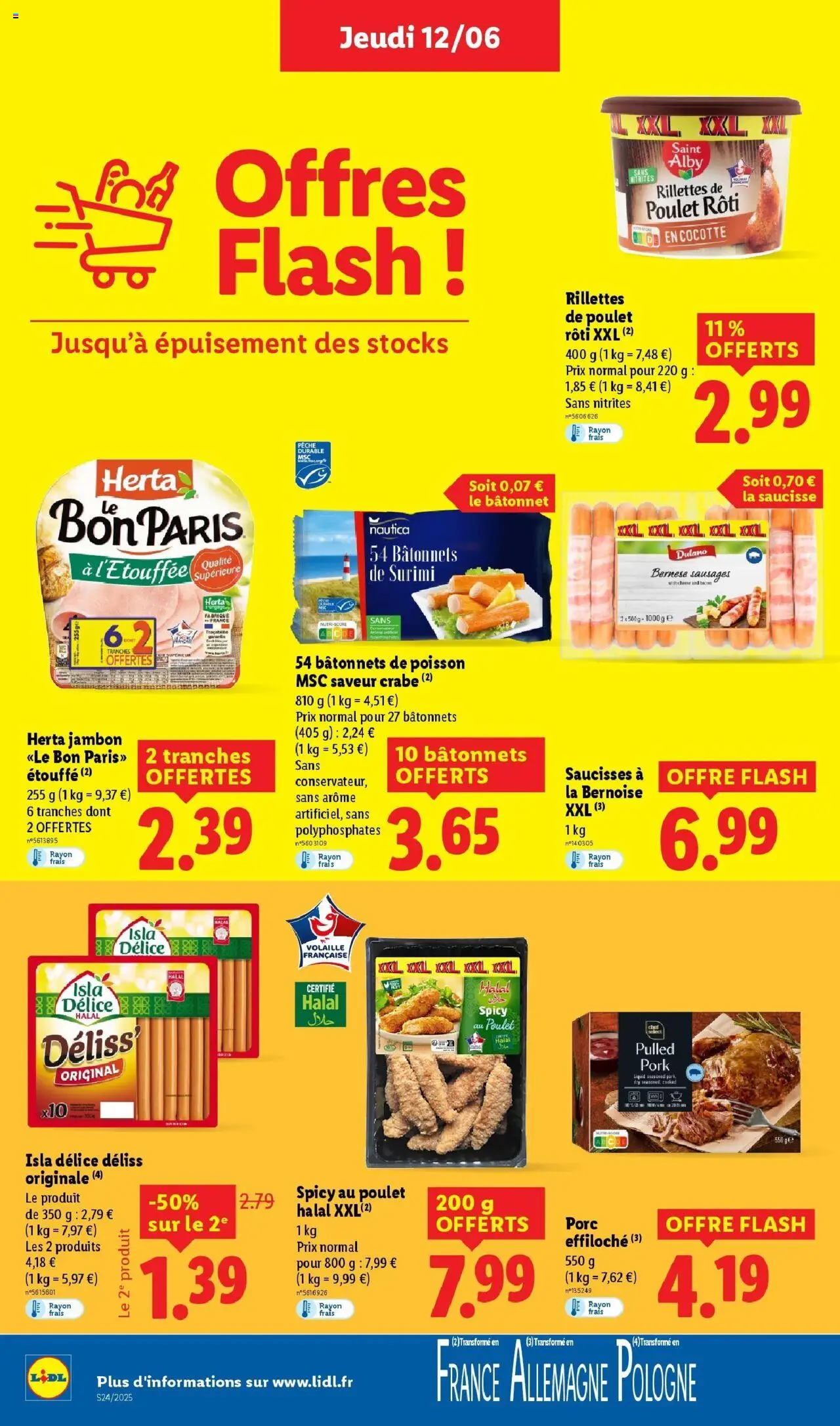 | Page: 16 | Produits: Pêche, Volaille, Saucisse, Crabe