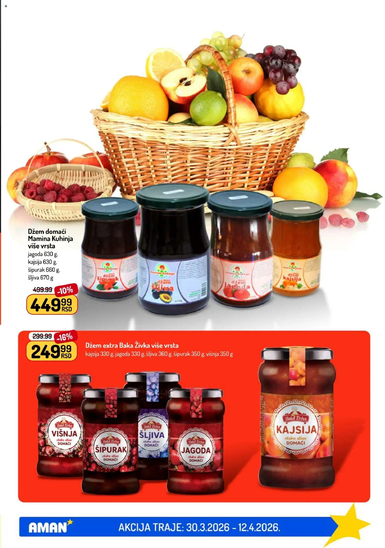Aman katalog - važi od 30.03.2026 | Strana: 21 | Proizvode: Jagoda, Kuhinja, Kajsija, Višnja
