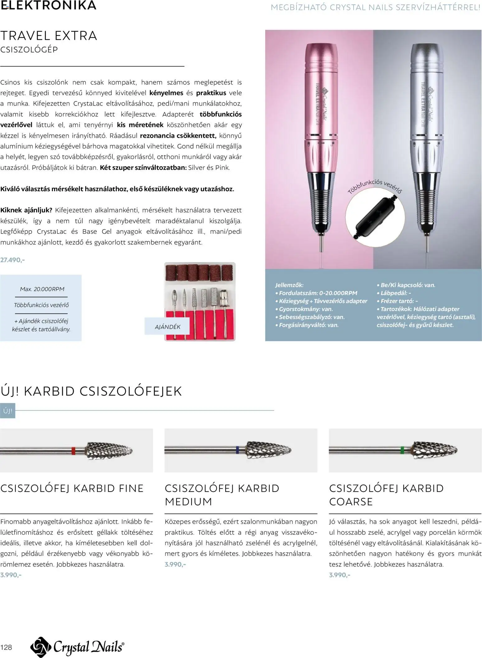 Crystal Nails akciós ujság - amely érvényes a következő dátumtól: 09.03.2026 | Oldal: 128 | Termékek: Adapter