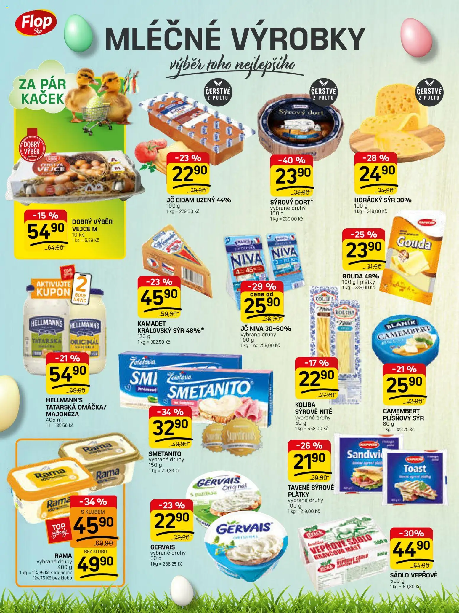 Flop leták - FlopTop od 04.03.2026 | Strana: 4 | Produkty: Sýr, Gervais, Niva, Plísňový sýr