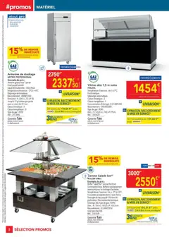 METRO - Prévisualisation de METRO - Sélection Promos Equipement valide à partir de 02.10.2025 | Page: 8 | Produits: Salade, Frigo, Porte, Buffet