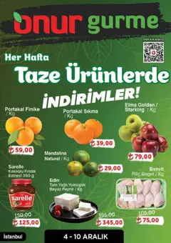 04.12.2025 tarihinden itibaren geçerli olan Onur Market kataloğu önizlemesi