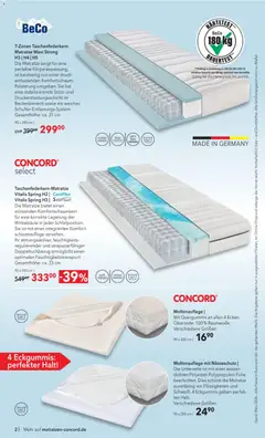 Matratzen Concord Prospekt 	 ab 25.03.2026 gültig | Seite: 2 | Produkte: Gewicht, Matratze, Wasser