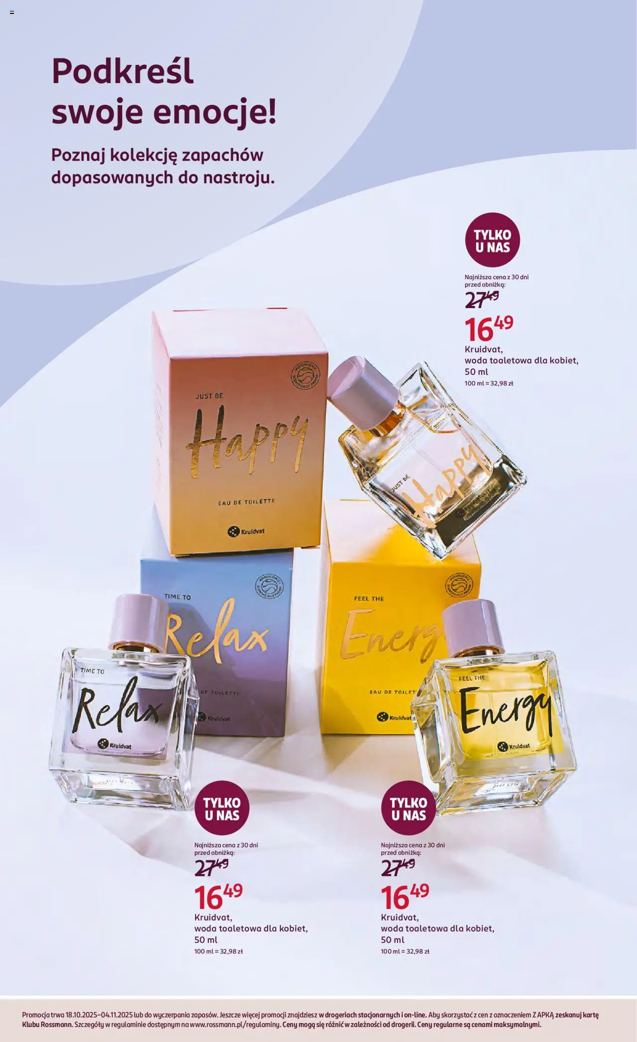 Rossmann Gazetka od 18.10.2025 | Strona: 2 | Produkty: Woda toaletowa, Woda