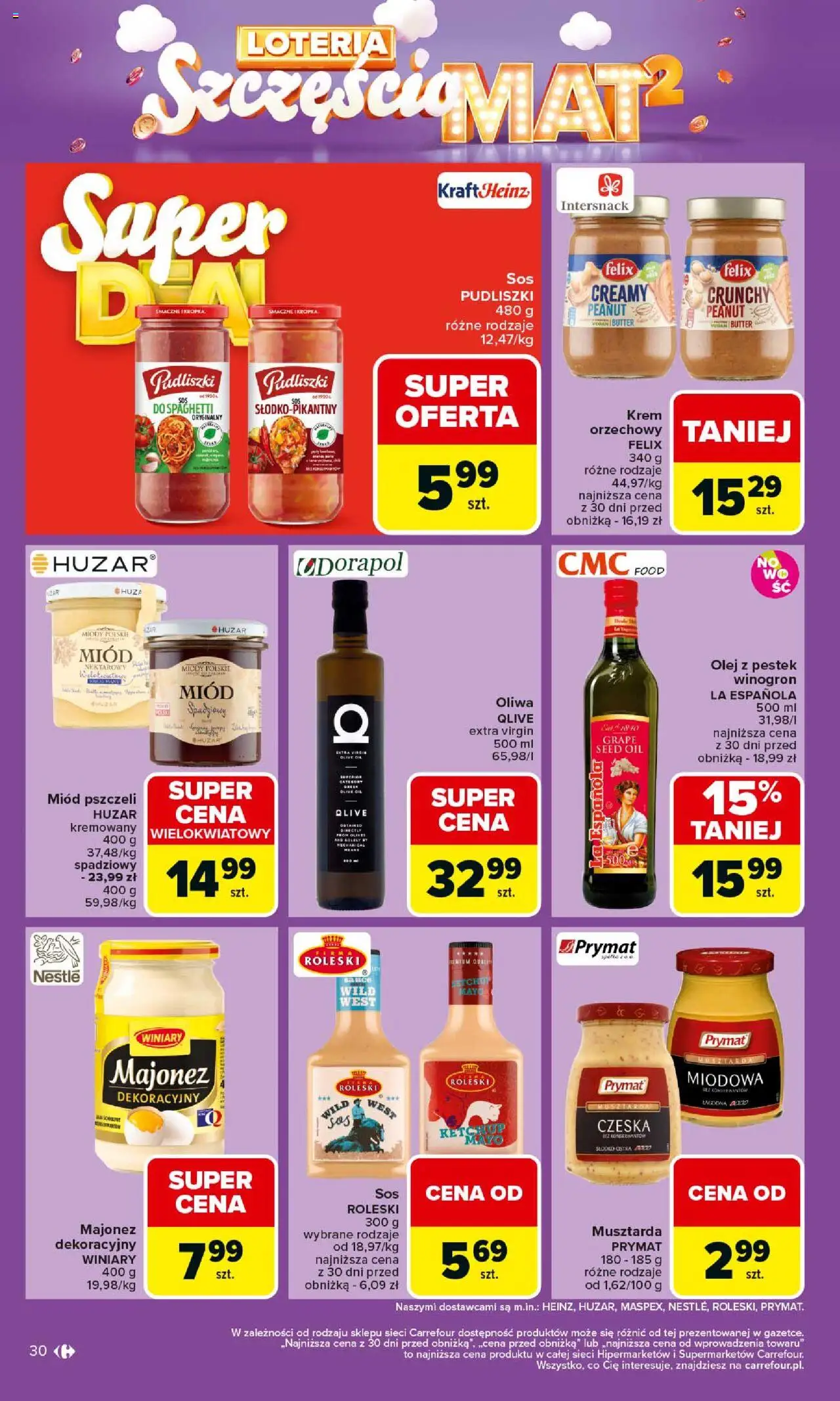 Carrefour Gazetka od 06.10.2025 | Strona: 30 | Produkty: Ketchup, Krem orzechowy, Musztarda, Olej