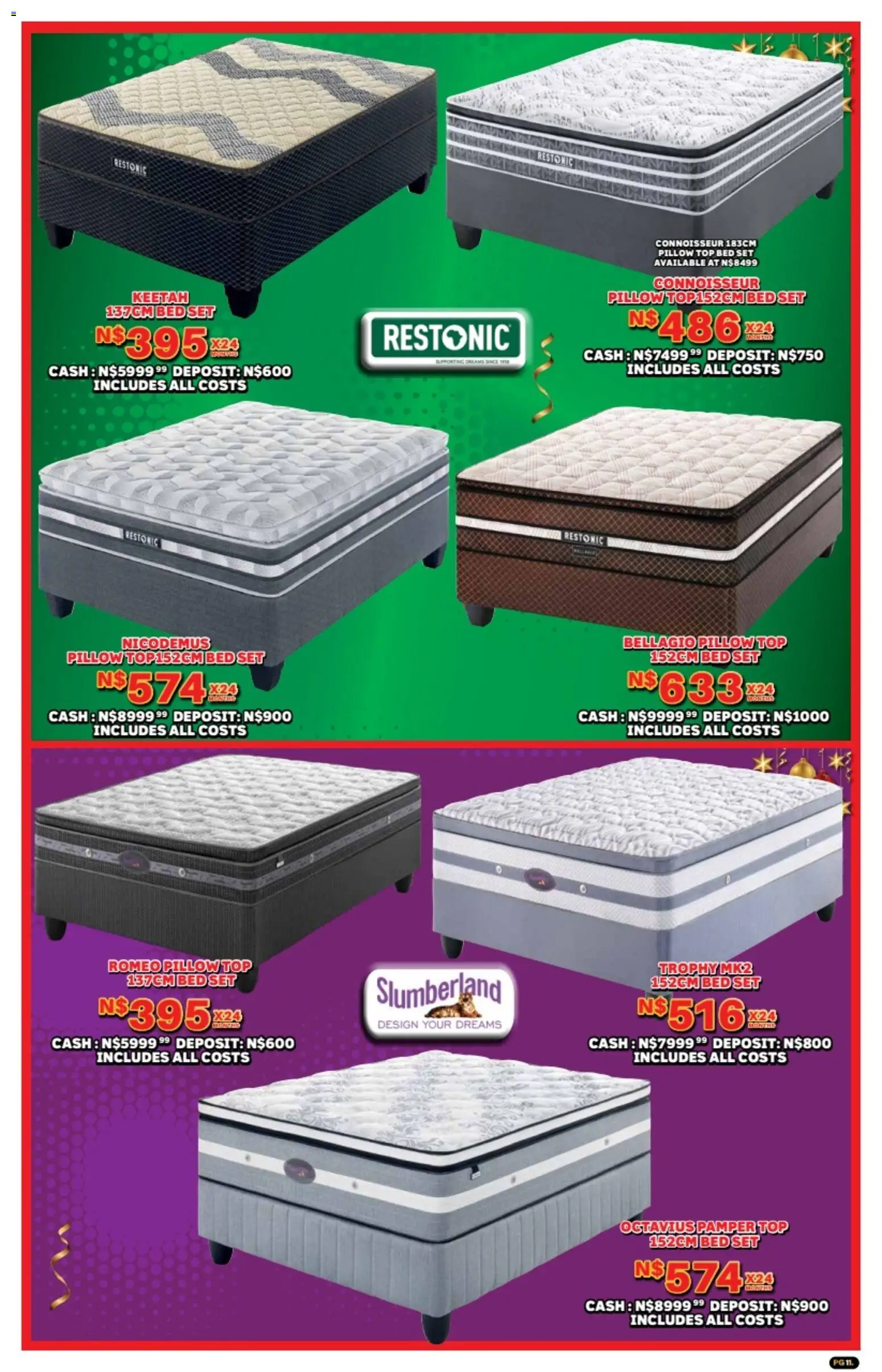 New Lewis Stores catalogue – valid from 10.11.2025 | Page: 11 | Products: Bed, Pillow