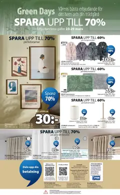 JYSK erbjudanden - Förhandsvisning av reklamblad från butik JYSK aktuell från 23.03.2026 | Sida: 7 | Produkter: Badrumsmatta, Bänk, Rullgardin, Galler