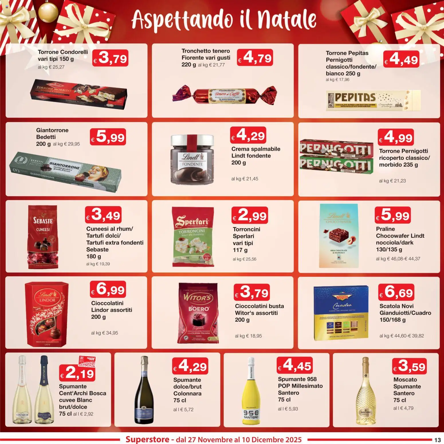 Volantino Sì con Te del 27.11.2025 | Pagina: 13 | Prodotti: Crema, Cioccolato, Latte, Nocciole