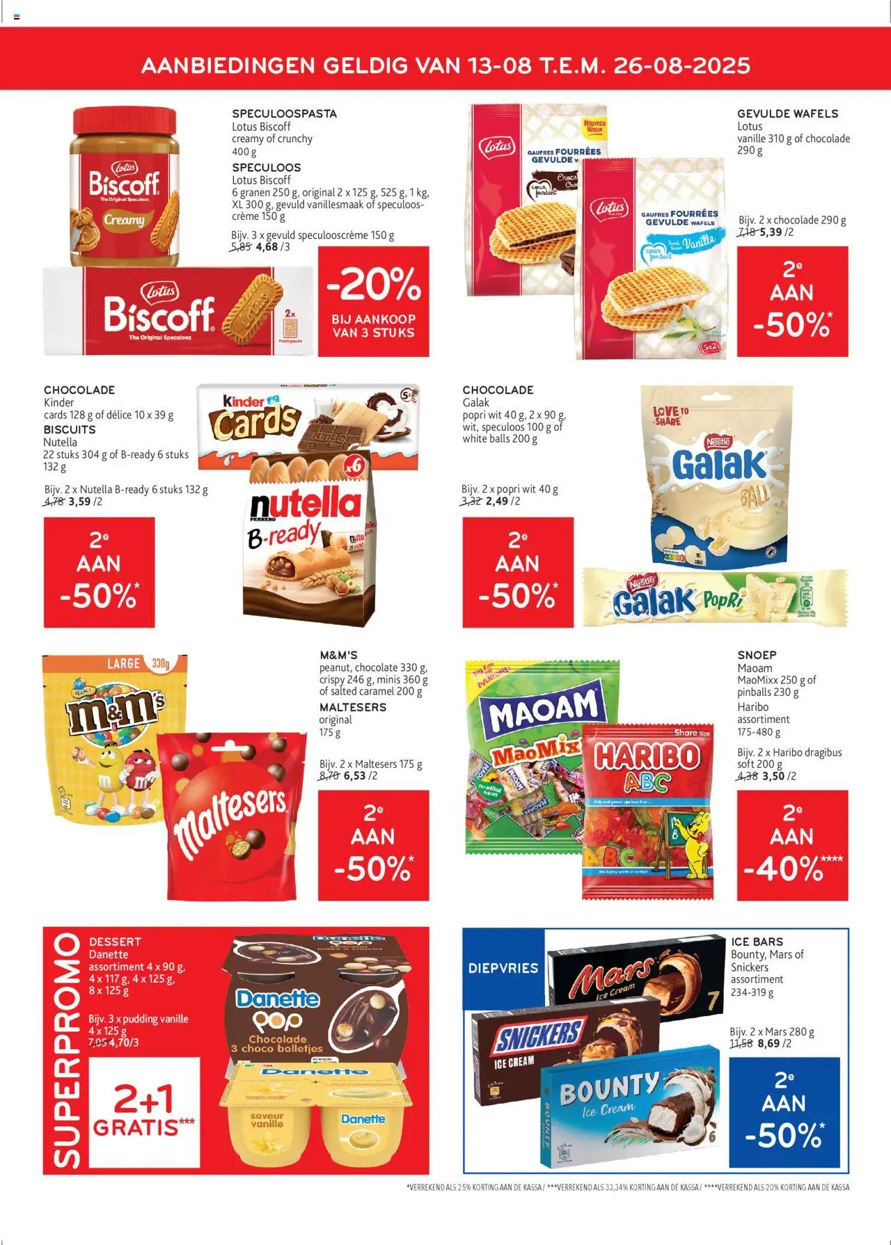  | Pagina: 7 | Producten: Pudding, Wafels, Kinder, Crème