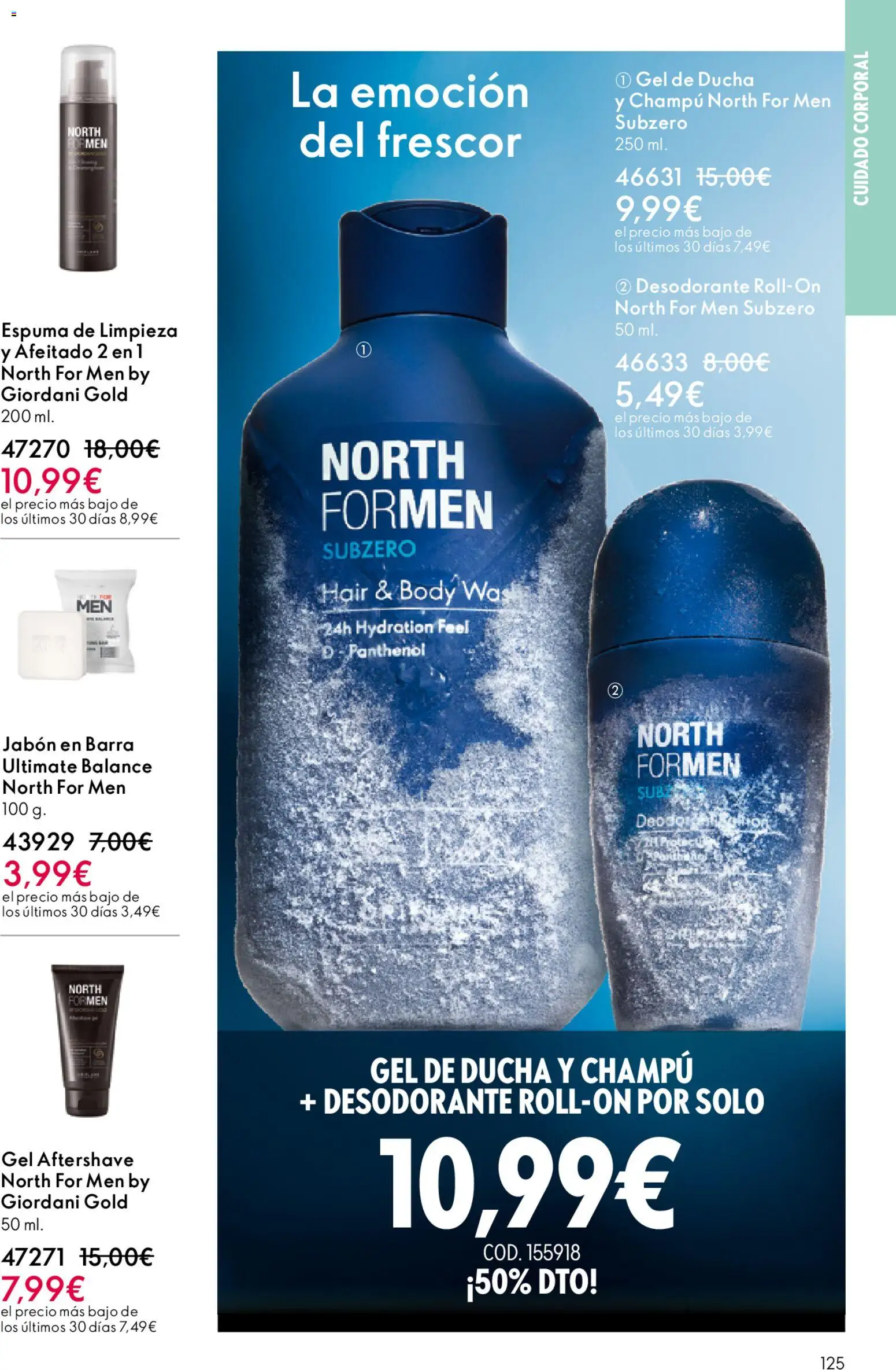 Oriflame - Catálogo Campaña 6 │ válido desde el 22.04.2026 | Página: 125 | Productos: Champú, Jabón en barra, Body, Ducha