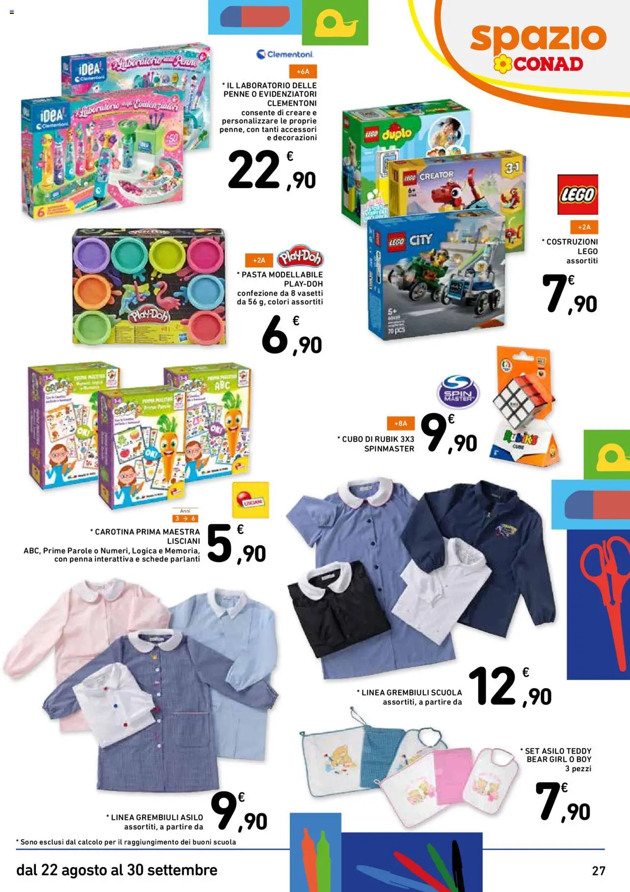 Volantino Spazio Conad del 22.08.2025 | Pagina: 27 | Prodotti: Pasta, Penne, Decorazioni