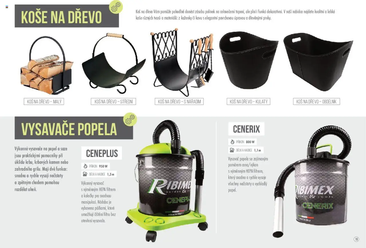 Mountfield katalog - Kamna od 23.10.2024 | Strana: 19 | Produkty: Hadice, Vysavač popela, Vysavač, Vysavače