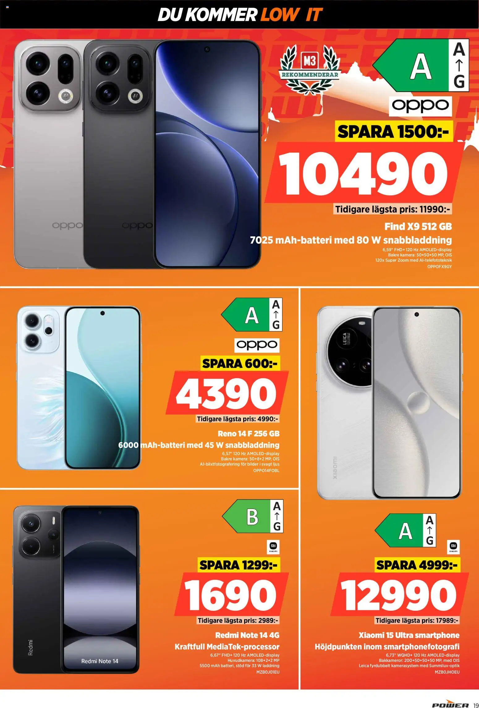 Power reklamblad aktuell från 22.12.2025 | Sida: 19 | Produkter: Ljus, Smartphone, Kamera