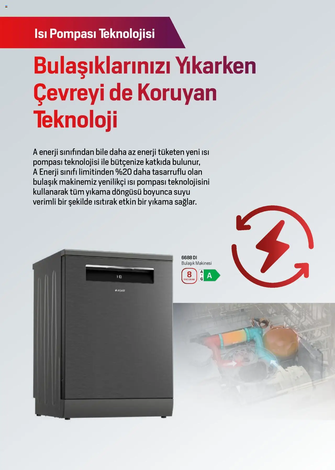 Arçelik Katalog - 01.06.2025 tarihinden itibaren geçerlidir | Sayfa: 50 | Ürünler: Bulaşık makinesi