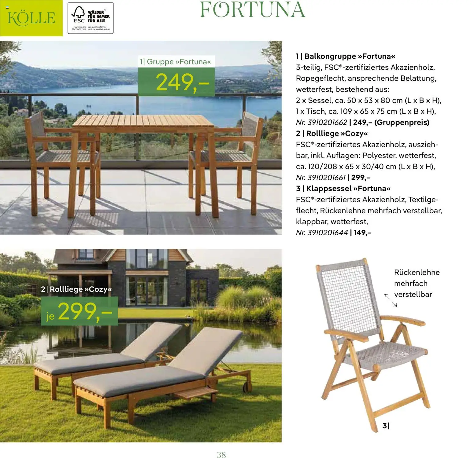 Pflanzen-Kölle GARTENMÖBEL 2026 – gültig ab 07.03.2026 | Seite: 38
