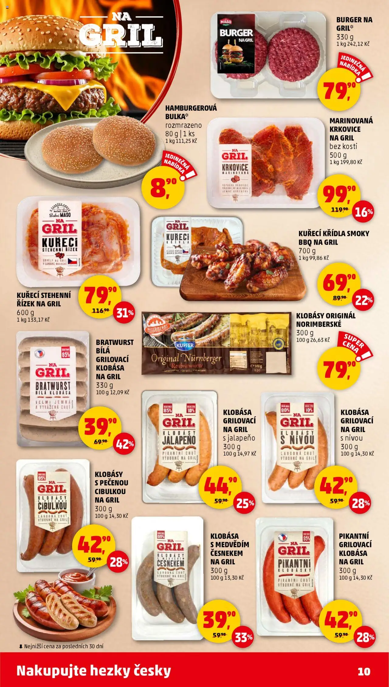Penny Market katalog od 14.08.2025 | Strana: 10 | Produkty: Klobása, Maso, Krkovice, Klobásky