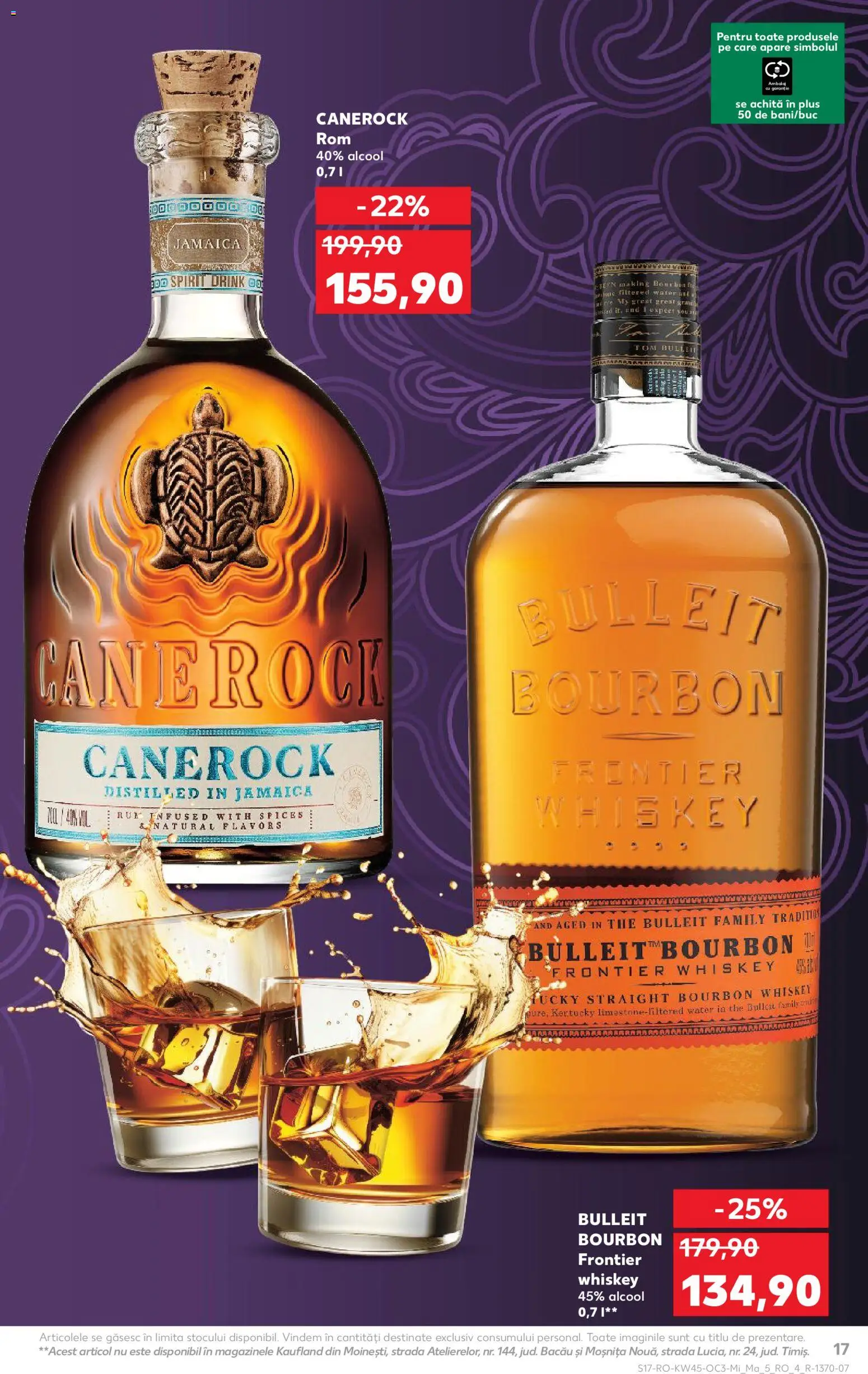 Noul catalog Kaufland – valabil de la 05.11.2025 | Pagină: 17 | Produse: Rom, Bourbon, Whiskey