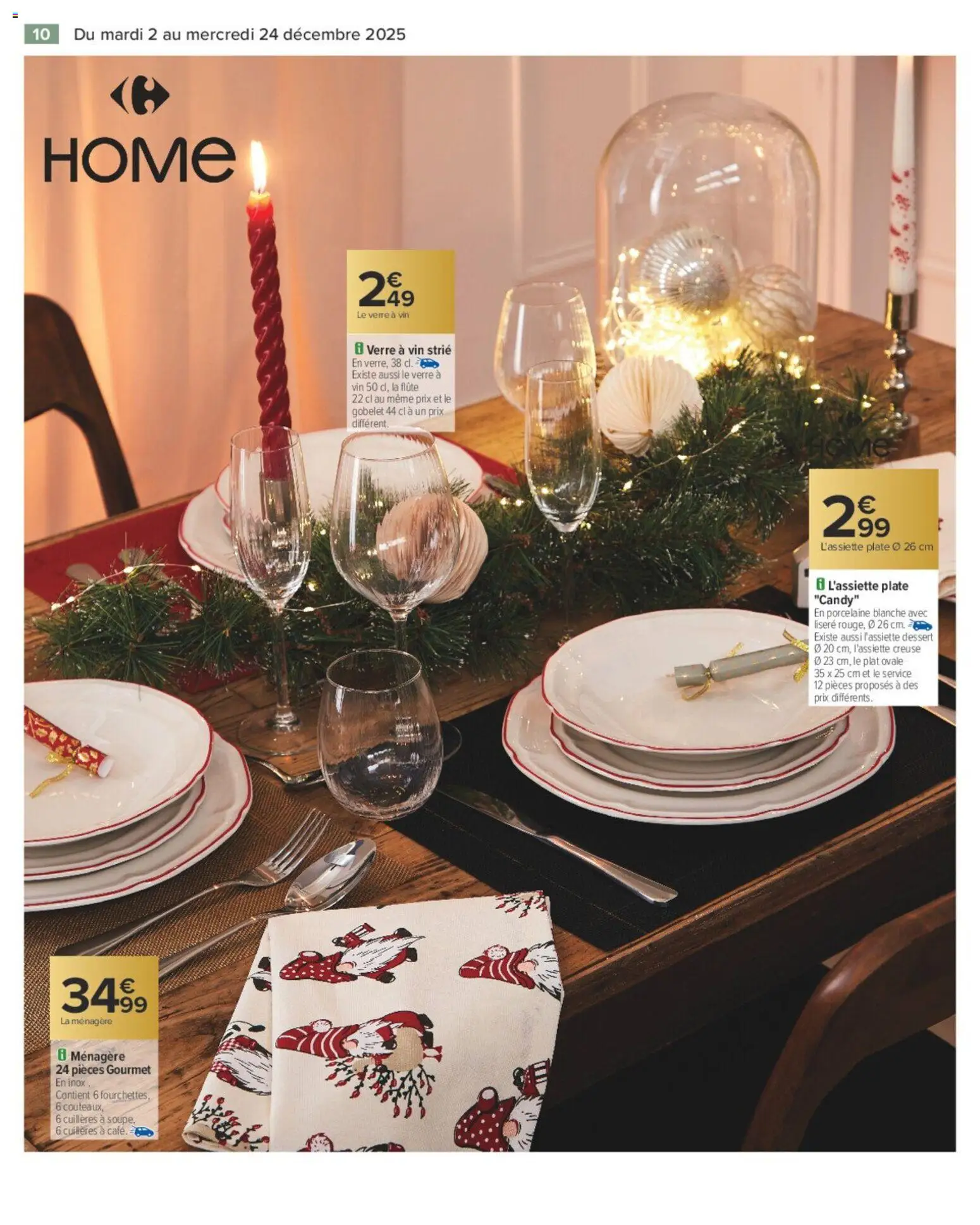 {H1} | Page: 10 | Produits: Fourchettes, Porcelaine, Flûte, Vin