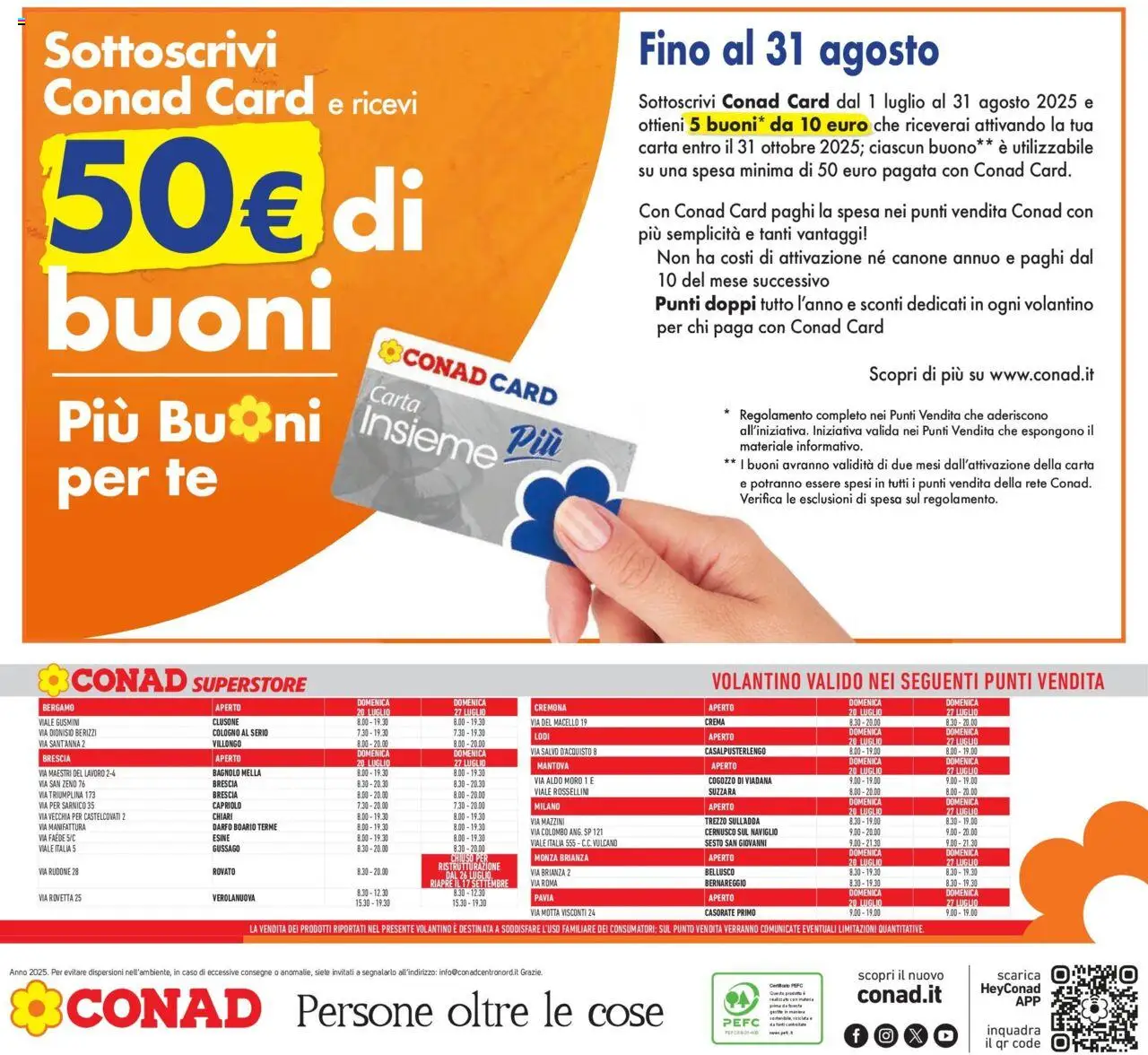Volantino Conad del 15.07.2025 | Pagina: 42 | Prodotti: Crema, Tè