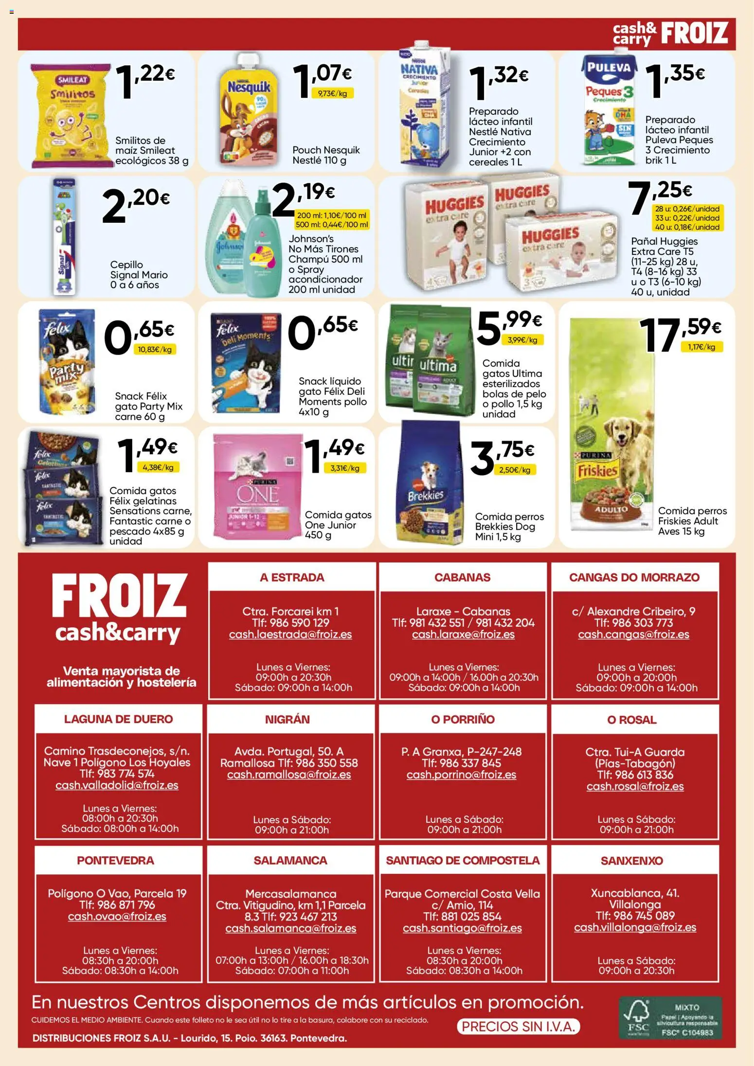 Froiz - Folleto Cash │ válido desde el 03.03.2026 | Página: 16 | Productos: Cepillo, Champú, Acondicionador, Pescado