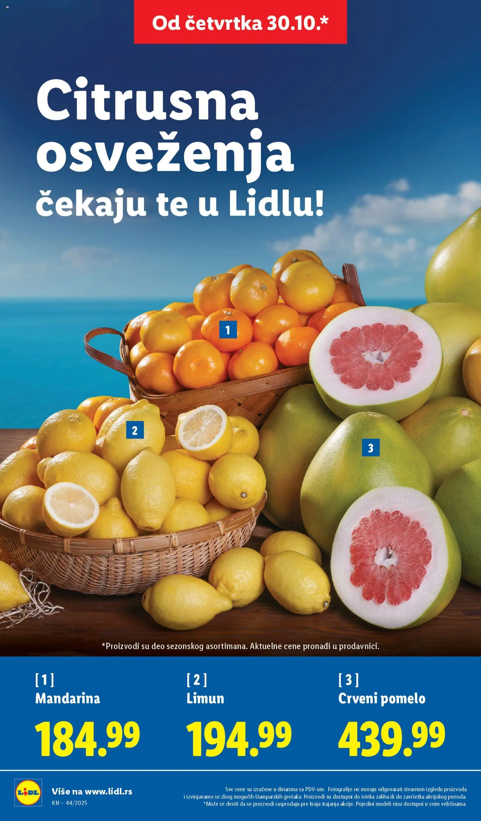Lidl katalog - važi od 30.10.2025 | Strana: 8 | Proizvode: Mandarina, Limun