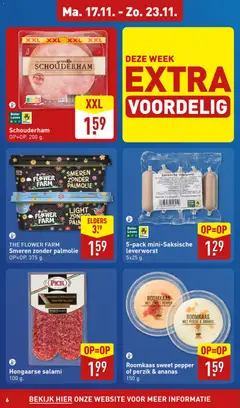 Aldi -  Folder week 47  - Voorbeeld van een folder van Aldi, geldig van 17.11.2025 | Pagina: 6 | Producten: Salami, Ananas, Roomkaas, Citrompótló tabletta
