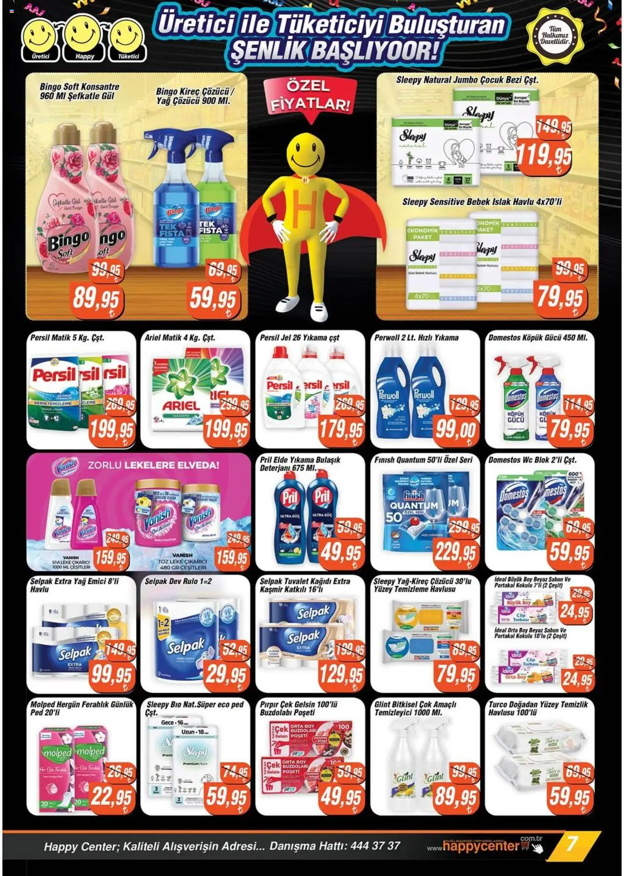 Happy Center Katalog - 08.10.2025 tarihinden itibaren geçerlidir | Sayfa: 7 | Ürünler: Tuvalet, Portakal, Yağ, Yağ çözücü