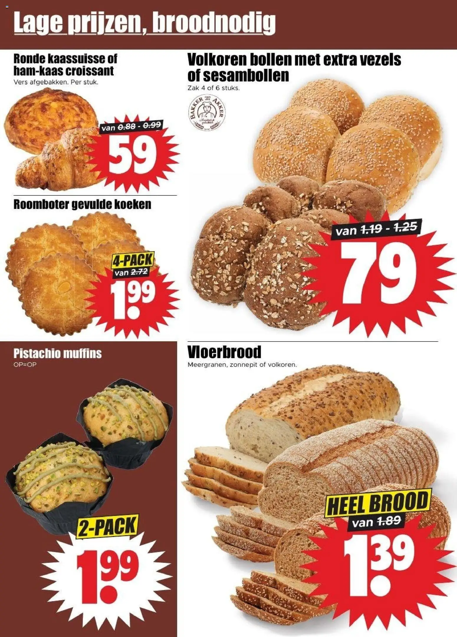 {H1} | Pagina: 16 | Producten: Roomboter, Zak, Muffins, Brood