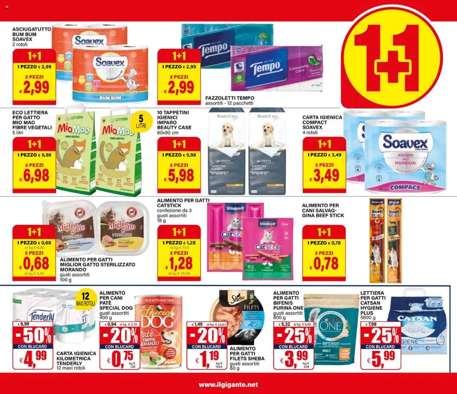 Volantino Il Gigante del 19.02.2026 | Pagina: 5 | Prodotti: Paté, Carta igienica, Manzo, Asciugatutto