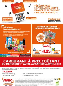 Netto - Prévisualisation de Netto - Découvrez votre magasin Tavaux valide à partir de 01.04.2026 | Page: 2 | Produits: Couches, Poire, Base, Store