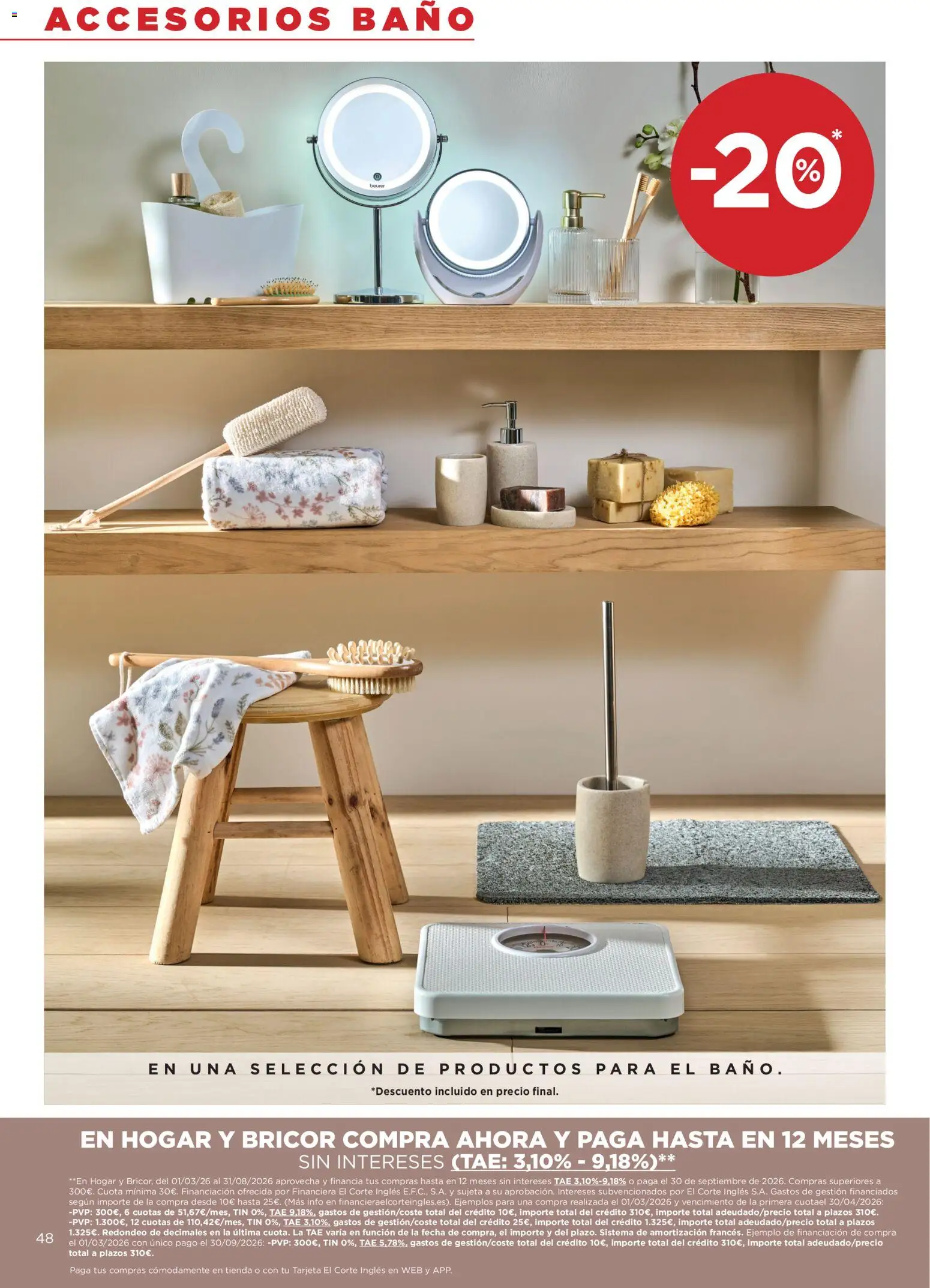 Hipercor catálogo │ válido desde el 09.04.2026 | Página: 48 | Productos: Baño