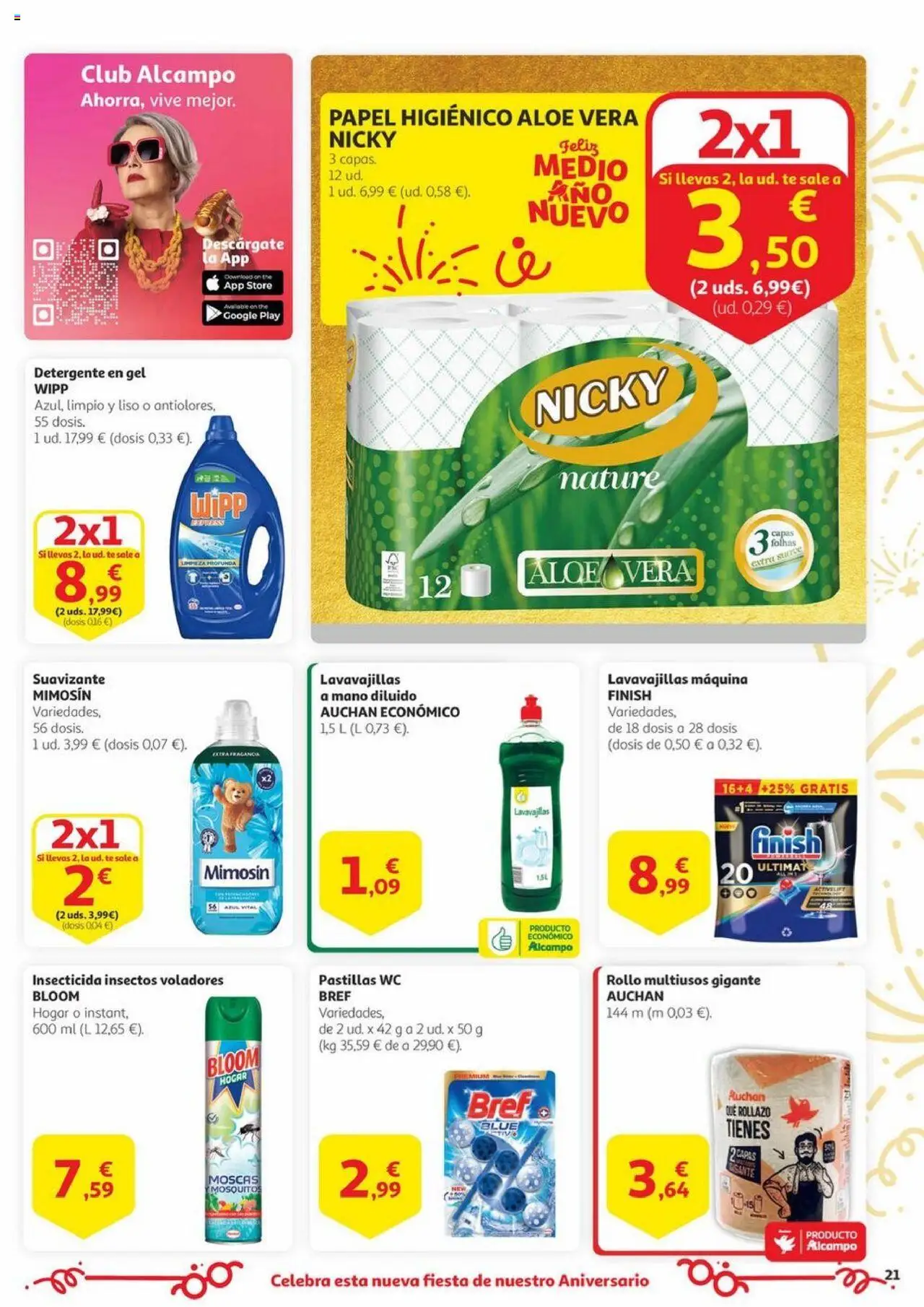 Alcampo -  Canarias │ válido desde el 17.06.2025 | Página: 21 | Productos: Detergente, Té, Suavizante, Lavavajillas