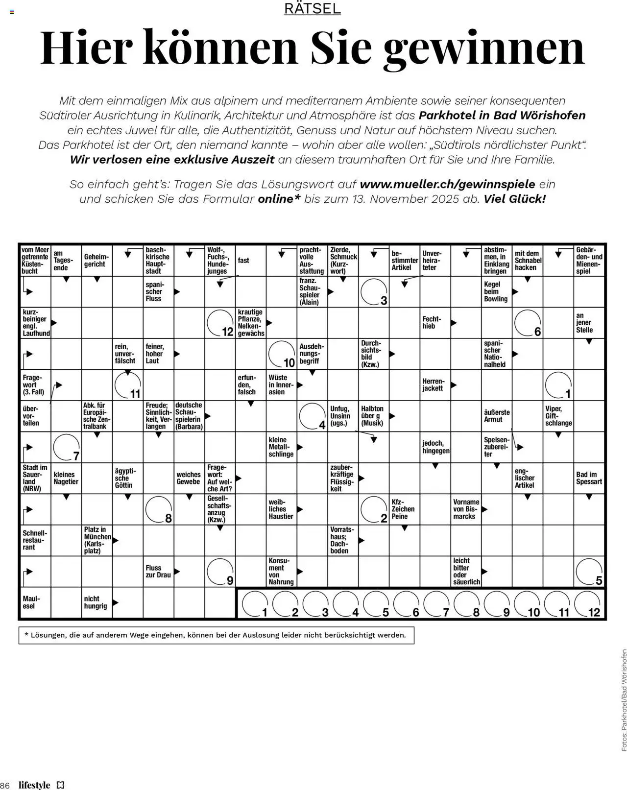 Müller Magazin – gültig ab 12.09.2025 | Seite: 86 | Produkte: Anzug, Spiel, Spieler, Fall