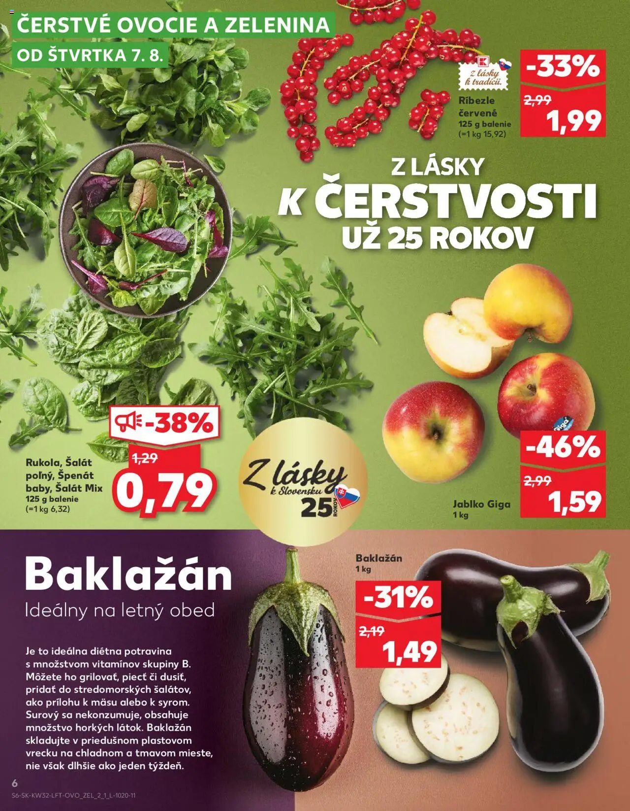 Kaufland SK akciós ujság - amely érvényes a következő dátumtól: 07.08.2025 | Oldal: 6