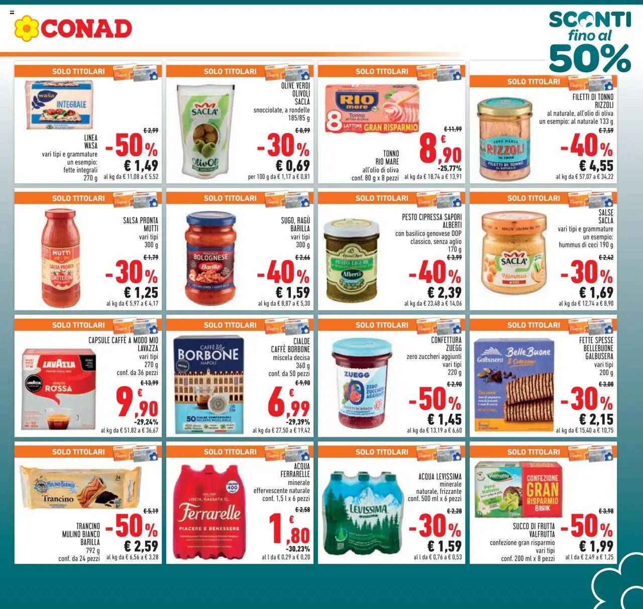 Volantino Conad del 22.10.2025 | Pagina: 3 | Prodotti: Acqua, Pesto, Basilico, Ferrarelle