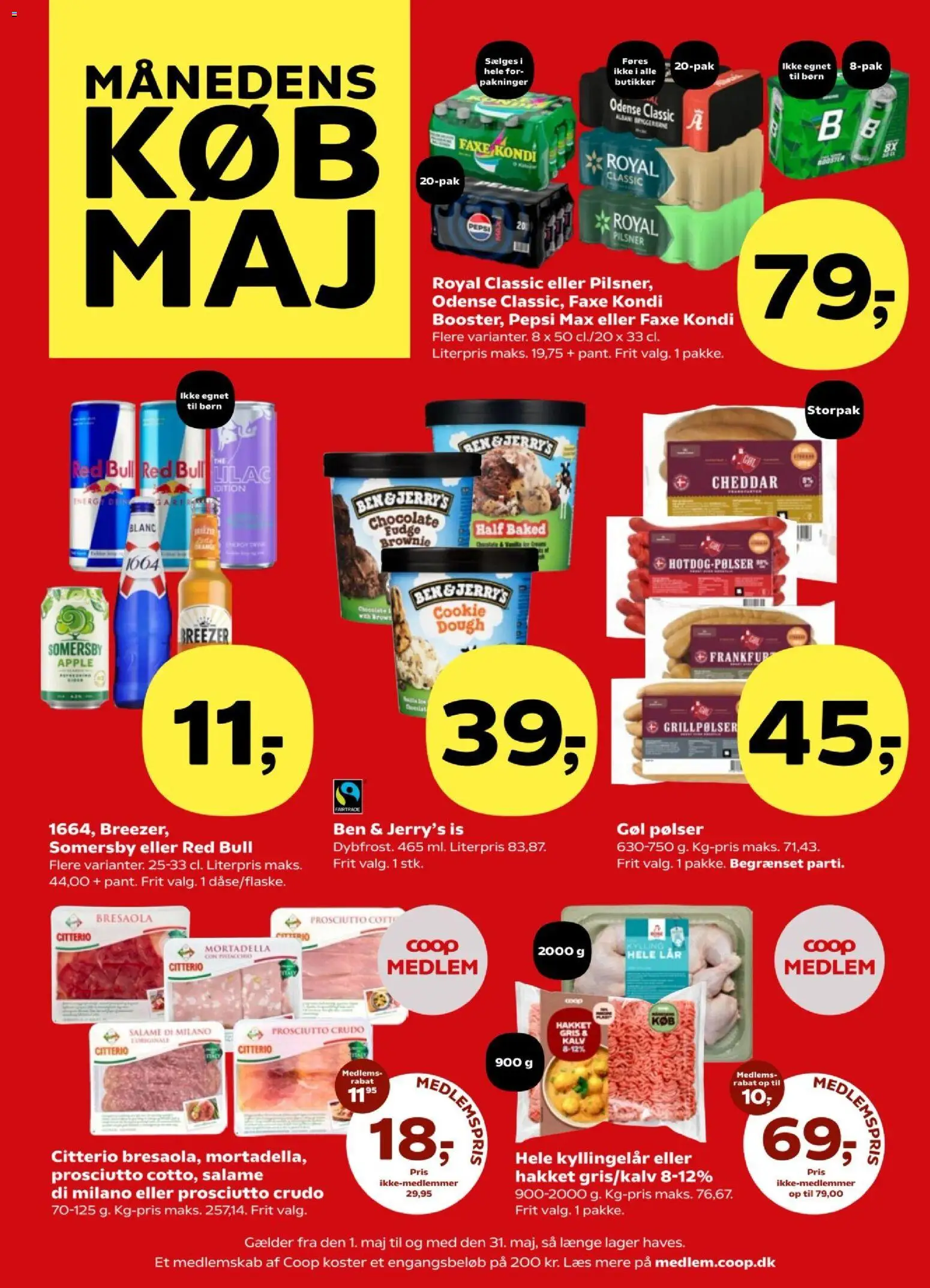 Super Brugsen tilbudsavis – gyldig fra 01.05.2026 | Side: 16 | Produkter: Cheddar, Pølser, Is, Pepsi Max