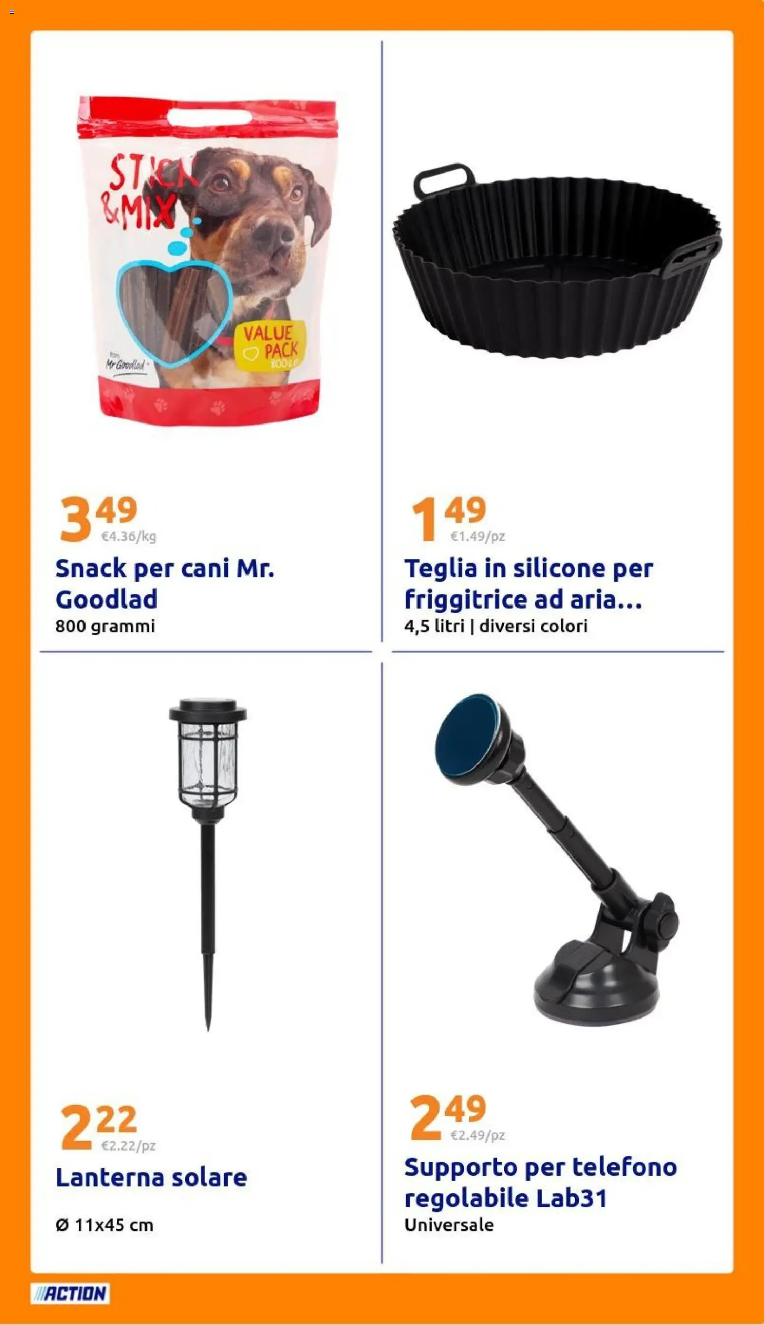 Volantino Action del 25.03.2026 | Pagina: 29 | Prodotti: Friggitrice ad aria, Teglia, Silicone, Friggitrice