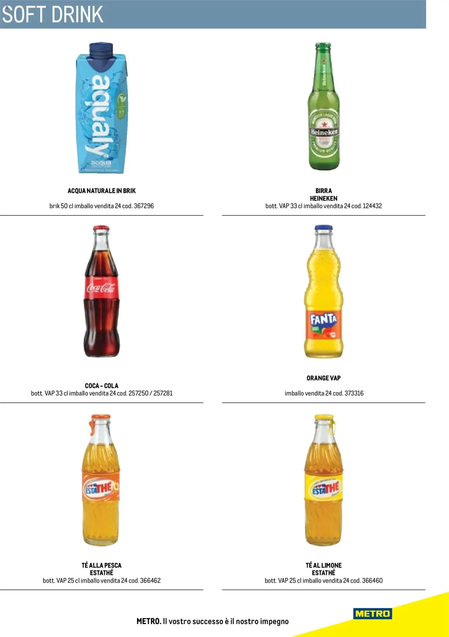 Volantino Metro del 17.10.2025 | Pagina: 83 | Prodotti: Acqua, Acqua naturale, Heineken, Coca Cola