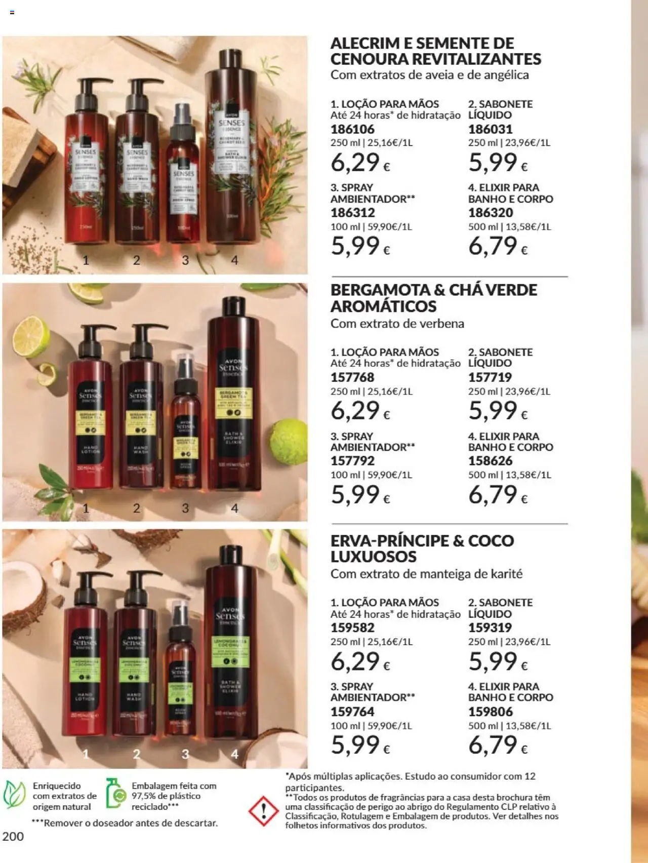 Catálogo Avon Campanha 6 │ válido de 01.06.2025 | Página: 200 | Produtos: Aveia, Sabonete líquido, Manteiga, Chá