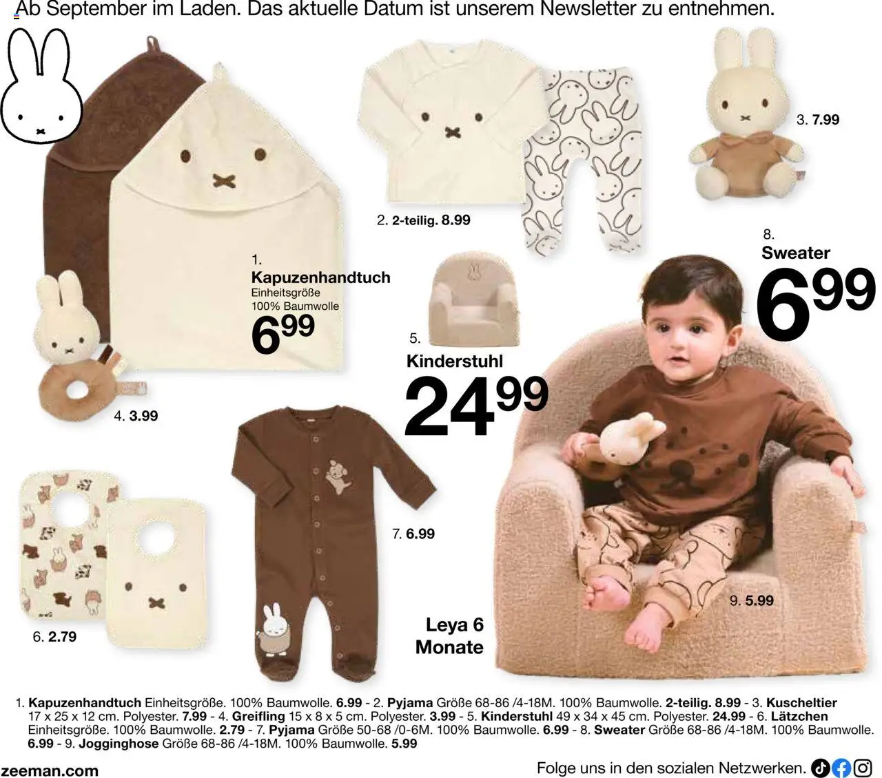 Zeeman Babyprospekt – gültig ab 18.07.2025 | Seite: 10 | Produkte: Jogginghose, Pyjama